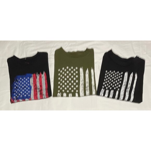Bundle of 3 Men's Patriotic T-Shirts Size Small - Picture 1 of 4